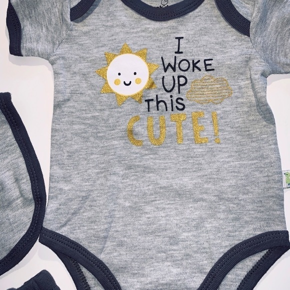 3 PIECE SET BABY BOY 3-6/6-9MONTHS DUCK D - Picture 2 of 6